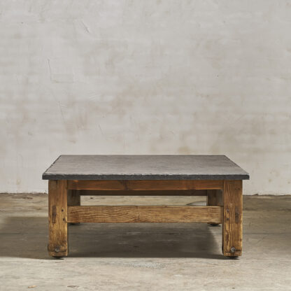 Grande table basse primitive pierre bleue blue stone