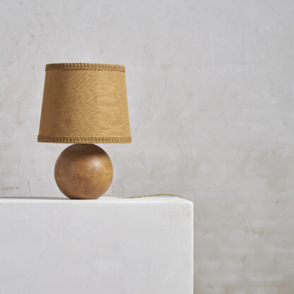 Lampe à poser, pieds boule en bois