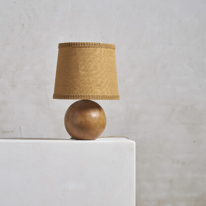 Lampe à poser, pieds boule en bois