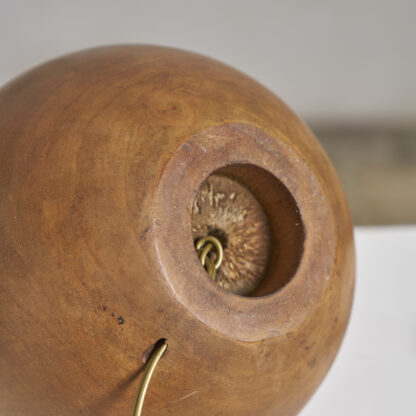 Lampe à poser, pieds boule en bois