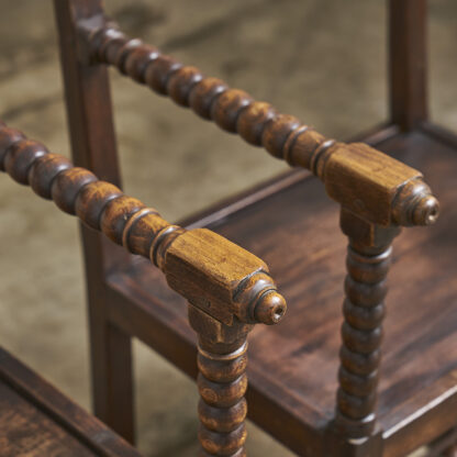 Paire de fauteuils de chambre XIXème dit bobine.